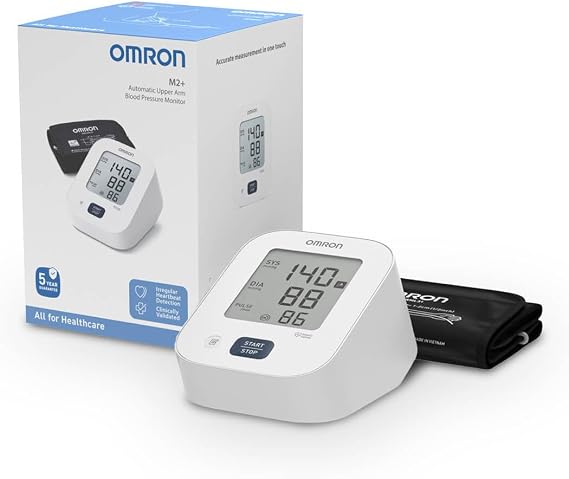 Omron M2+ 30 Ölçüm Hafızalı Geniş Manşetli Üst Koldan Ölçer Pilli Dijital Tansiyon Aleti