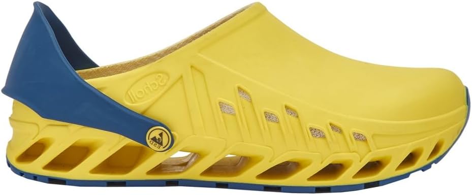 Scholl Evoflex Professional Sanitary Clogs for Men and Women Ultralight Comfortable Adjustable Strap Non-Slip Sole Removable Memory Insole with Antibacterial Lining