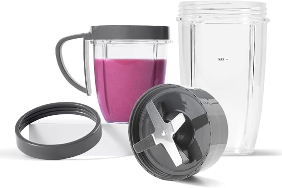 NutriBullet Deluxe Upgrade Kit (As Seen on High Street TV), Packaging may vary, Grey
