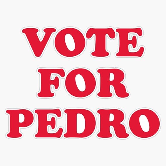 LAD Studio Vote Pedro Sticker Bumper Sticker Vinyl Decal 5""
