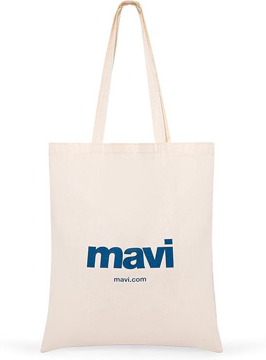 Mavi Logolu Çevre Dostu Geri Dönüştürülebilir Bez Çanta PO393918