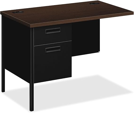 HON Metro Classic Pedestal Desk, Mocha