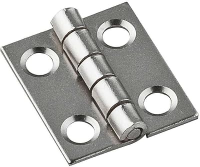 Hinge Outlet 34 x 58 Small Narrow Hinges - Satin Nickel Finish - 4 Pack