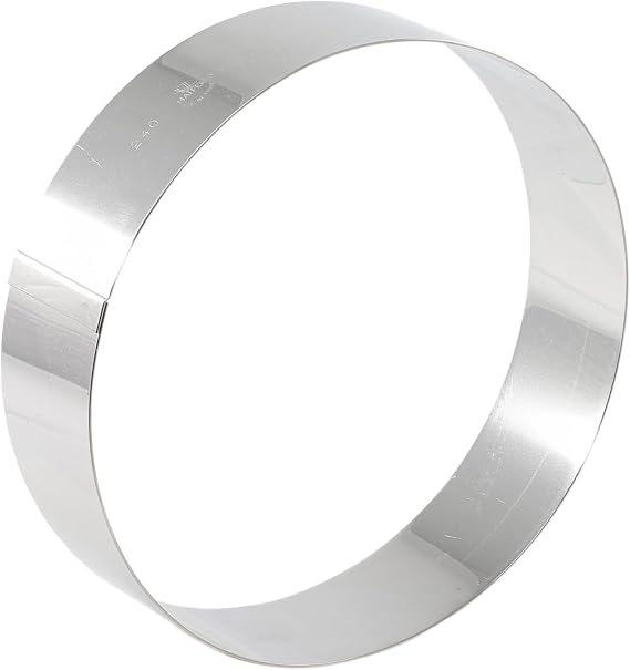 Matfer Bourgeat Mousse Ring, Stainless Steel, 9 1/2"