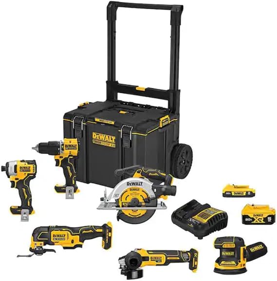 DeWALT DCKTS781D2M1 20V MAX Cordless Li-Ion 7 Tool Combo Kit w/Tough System