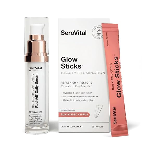 SeroVital Glow Ritual Bundle - RetinAll Daily Serum + GlowSticks