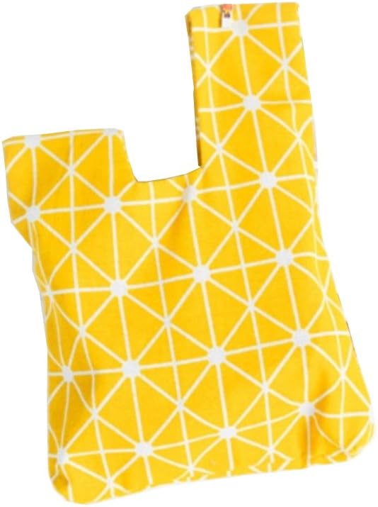 Chezi Women's Triangle Plaid Pattern Knot Bag Small Size