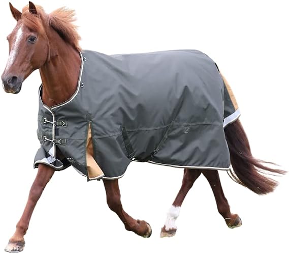Shires Highlander Plus Lite Standard Neck Turnout Rug - 1200 Denier 0g Fill - Multiple Sizes 72"