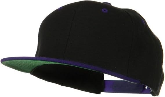 Classic Snapback Wool Blend 2 Tone Cap
