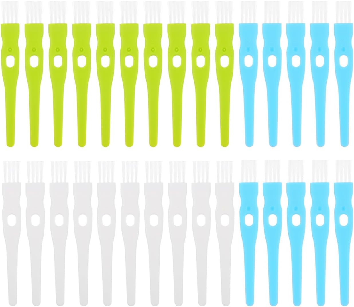 Garlic Masher Cleaning Brush 30pcs Small Brush for Appliances Fine Bristles Sturdy Non-shedding Compact Design