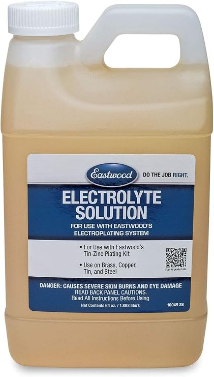 Eastwood Electroplating Replacement Electrolyte Solution Brass Copper Steel