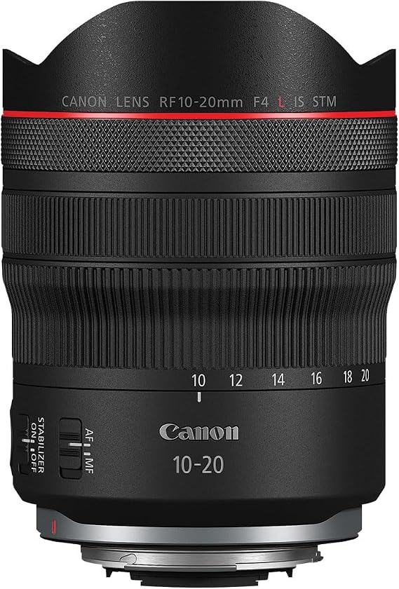 Canon RF10-20mm F4 L is STM, Ultra-Wide-Angle Lens for Full-Frame Cameras, Compact & Lightweight, Great for Still Photography & Videography