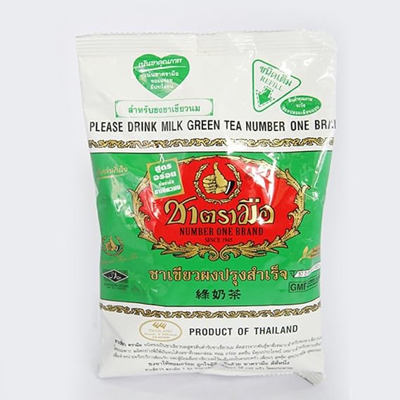 Milk Green Tea Number One Brand 200g.