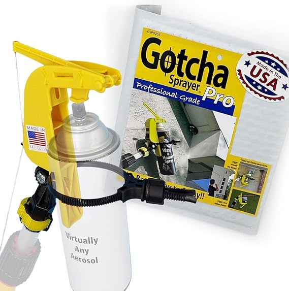 Pro Extension Pole Adaptor. Spray Aerosol Cans, Our Powder Duster, and Our Spray Bottle from an Extension Pole (All Sold Separately)