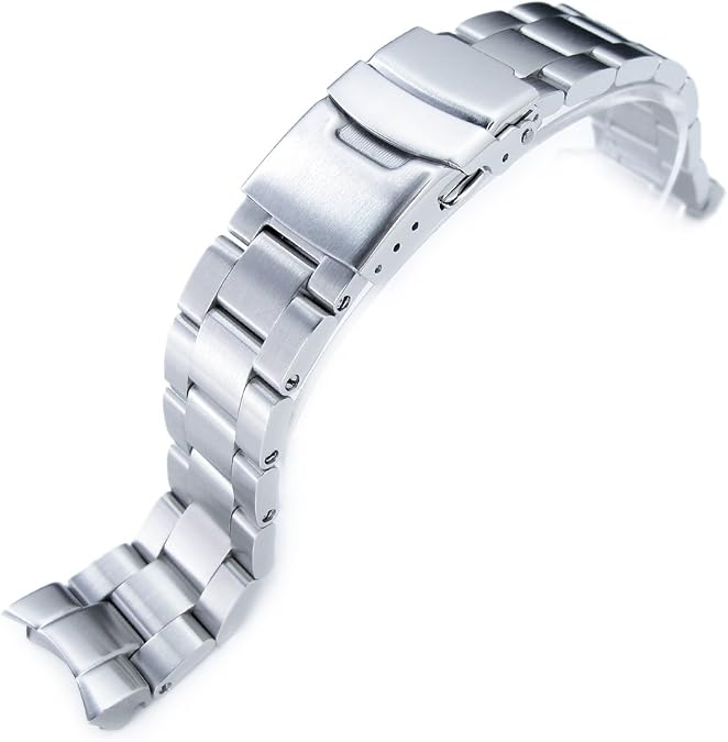 MiLTAT 20mm Watch Band for Seiko SKX013, Super-O 316L Stainless Steel Screw-Link