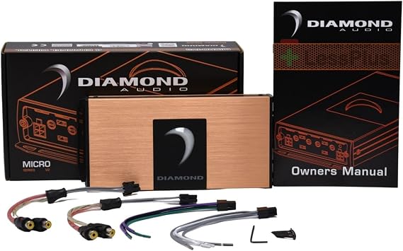 Diamond Audio High-Power Monoblock Full Range Class D Digital Amplifier Micro Series Amplifier (MICRO4V2)