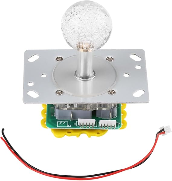 Led Joystick Arcade, Colorful Shinning Illuminated Joystick Switchable from 4 to 8 Way Operation for Video Game Arcade Game