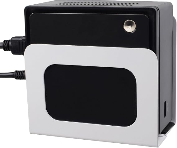 Adjustable Cable Box Mount Small Modem Wall Mount for Small Wide Media Devices Like Cable Boxes, Modems,DVD Players, Beelink Mini PC, Apple TV, Mac mini,Roku and More(Wide)