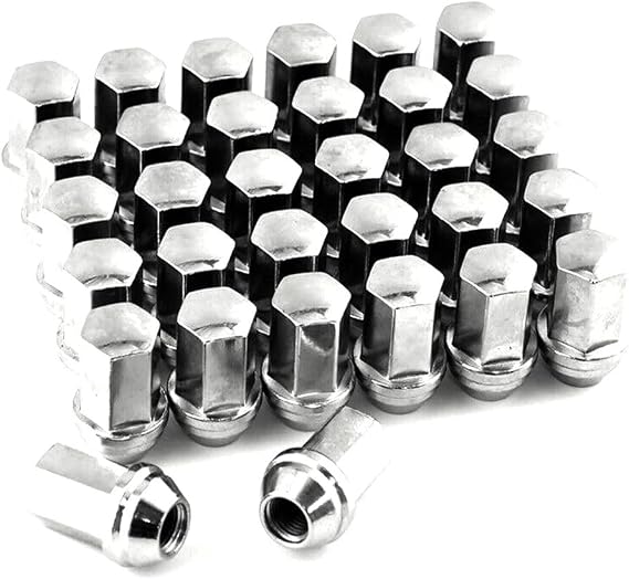 32 Chrome Factory Lug Nuts M14X1.5 7/8" HEX Stock Wheel 9596070