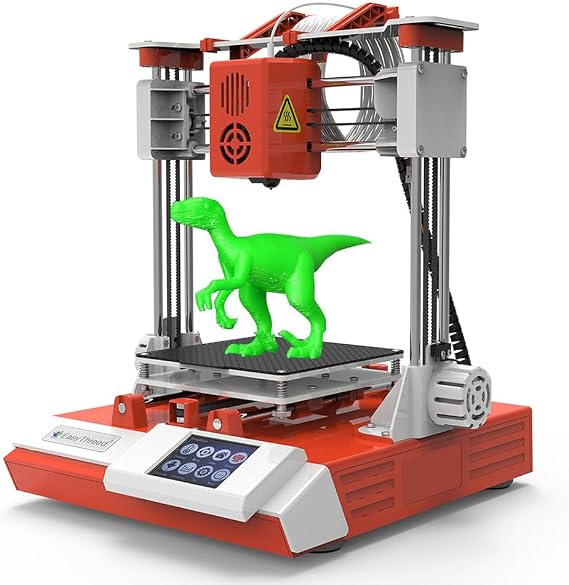 3d printer EasyThreed K6 3D Printer FDM Desktop Printing Machine 150x150x150mm/5.9x5.9x5.9inches Print Size Removable Platform with 2.4'' Touchscreen Control Printing with TF Card/USB
