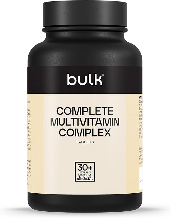 Bulk Complete Multivitamin Complex Tablets, 30 Vitamins, Pack of 90 | Minerals & Other Active Ingredients, 90 Servings