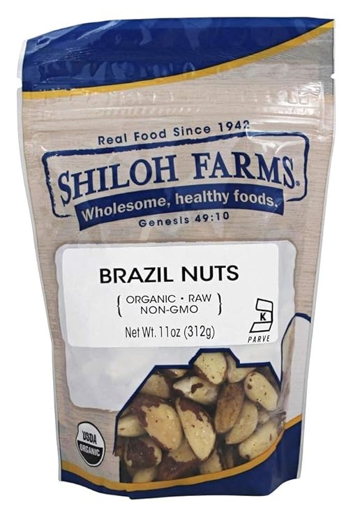 Shiloh Farms - Organic Brazil Nuts Raw - 11 Ounce | Organic pantry staple for baking, cooking, or everyday recipes. Non-GMO quality ingredients.