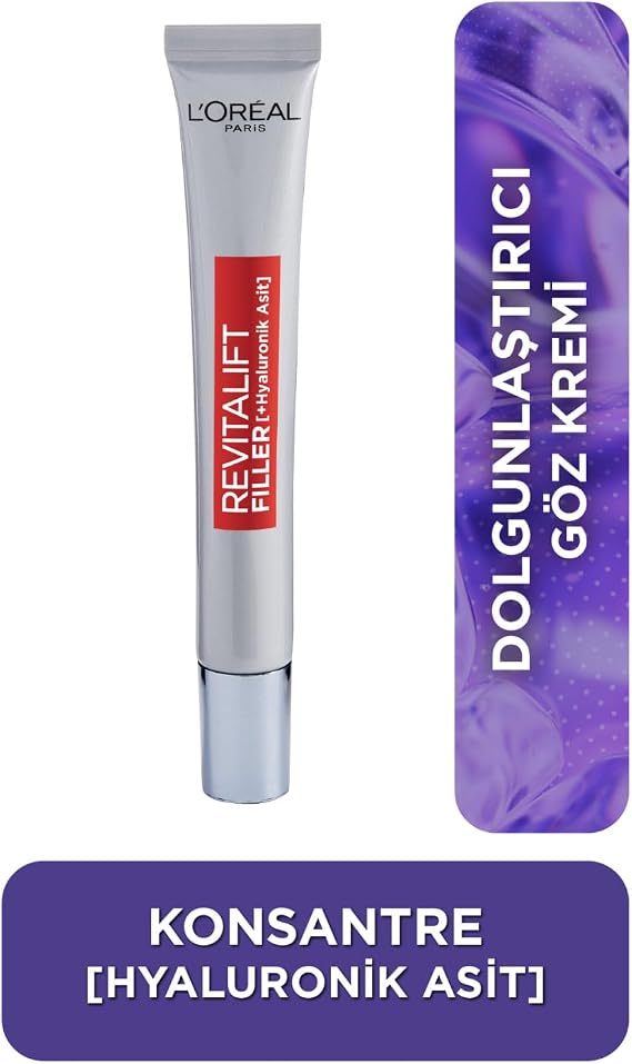 L'Oreal Paris Revitalift Filler Dolgunlaştırıcı Yaşlanma Karşıtı Göz Bakım Kremi 15 ml - Hyaluronik Asit