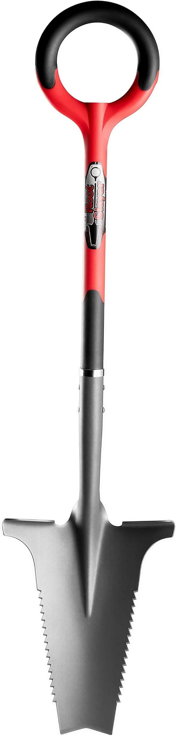 Root Slayer Radius Garden Shovel – 2017 Green Thumb Award for Most Innovative Garden Tool, Red