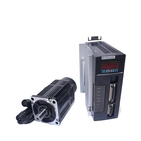 15A Driver 80st-M02430 Ac Servo Motor Kit 2.39n 750w 3000rpm 220v Single-Phase Drive DIY Precision Simulators (White,W RS485-3M Standard Cable)