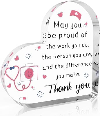Nurse Gifts for Women - Nurse Christmas Gift Ideas,Nurses Week Gifts Graduation Presents for Nurses Retirement Appreciation Gift Valentine Day Presents Womens Office Desk Decor,Acrylic Decor