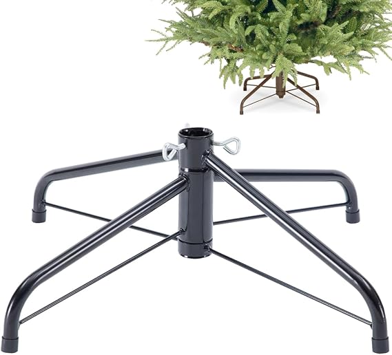 Sivya Christmas Tree Stand for 4 to 6 Foot Trees,Fits 0.7-0.86 Inch Pole (16"/40cm, Dia 0.86"/2.2cm)