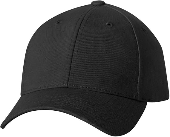 Sportsman Structured Heavy Brushed Twill Cap Adjustable Black