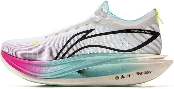 LI-NING ARMV003 ARMW001 FEIDIAN 5 & 6 ELITE Men's Reflective Lightweight High Resilience Racing Training Running Shoes, 25.0 cm 2E