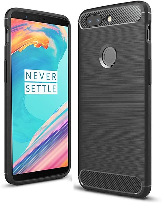 OnePlus 5T 6.01" Case - Ultra Slim Carbon Fibre Shockproof Bumper Case Cover For OnePlus 5T