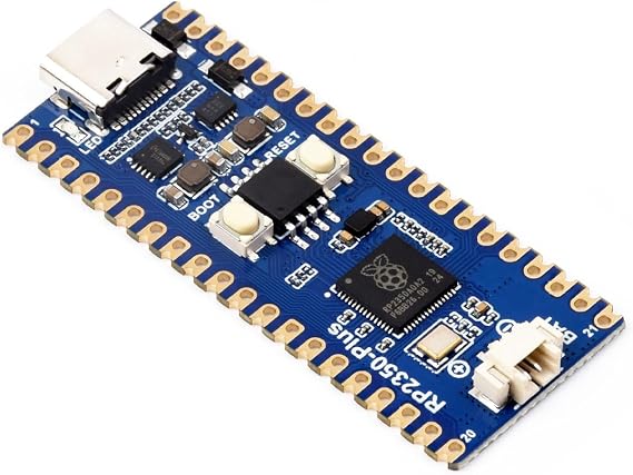 Waveshare RP2350-Plus Development Board, A Low-Cost, High-Performance Pico-Like MCU Board Based On Raspberry Pi RP2350A Dual-core & Dual-Architecture Microcontroller, 16MB Flash Memory