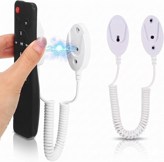 Balacoo Magnetic Remote Control Tether 11.6x1.2In Retractable 39In Cable Wall-Mount Anti-Lost Leash for TV AC Projector Fan Remotes in Home Hotel School Restaurant