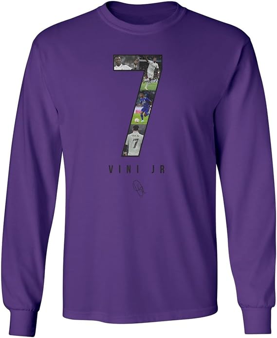 Vini-Inspired 7 Collage Graphic - Madrid Tribute Long Sleeve T-Shirt