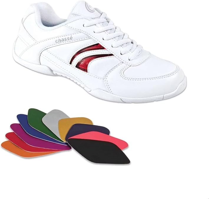 chasse Flip IV Cheerleading Shoes - White Cheer Sneakers in Adult Sizes