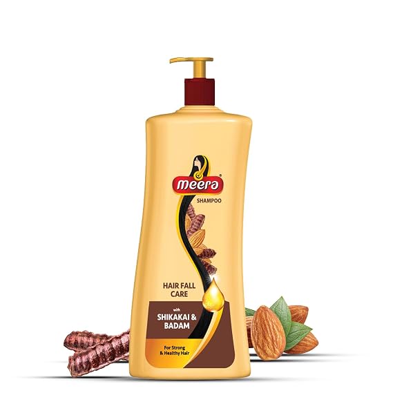 Meera Hairfall Care Shampoo with Shikakai and Badam (Acacia and Almond) 340 milliliter