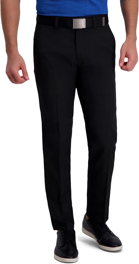 Haggar Men's Straight Fit Cool Right Casual Dress Pant