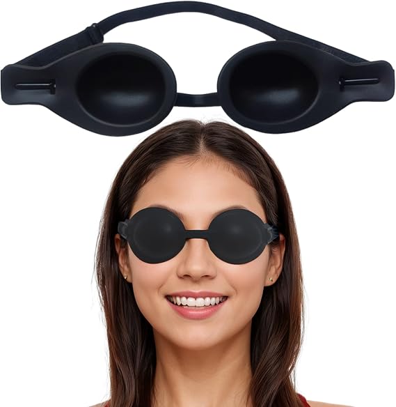 Small-Face Silicone Moisture Chamber Glasses (Semi-Matte Black)