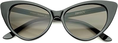 zeroUV - Womens Retro Oversized High Point Cat Eye Sunglasses 54mm