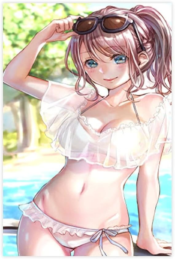 KSHTT Sexy Girl Anime Manga Art Poster 59 Canvas Poster Wall Art Decor Print Picture Paintings for Living Room Bedroom Decoration Unframe:1624inch(4060cm)