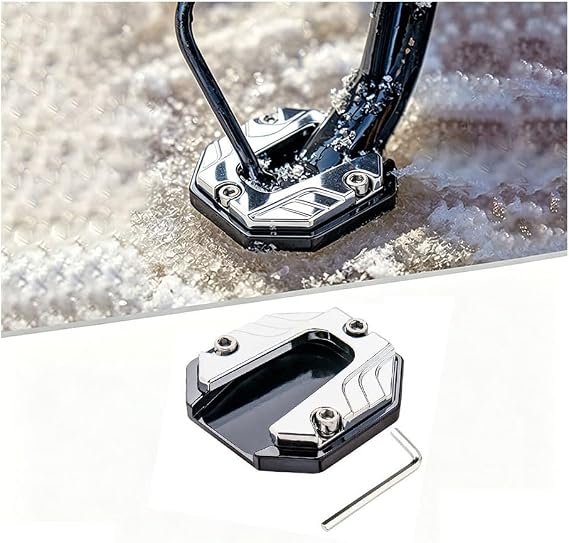 Motorcycle Kickstand Pad for Suzuki V-Strom 650/650XT 2004-2016 2017 2018 2019 2020 2021 2022 2023 2024 2025 2026 Motorcycle Parking Foot Plate Side Stand Foot Extension Support Plate