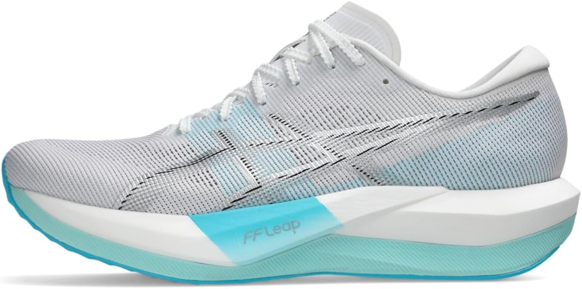 ASICS Unisex Magic Speed 5 Running Shoes, 8M / 9.5W, White/Pure Silver
