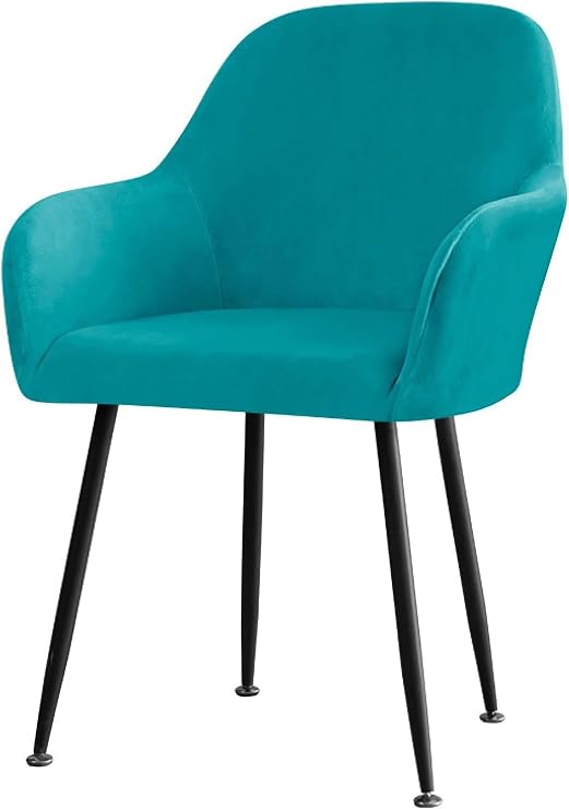 OWOW Velvet Chair Covers for Dining Chairs, Modern Office Computer Chair Protector,Stretch Wingback Dining Chair Cover Protector for Home Kitchen Living Room