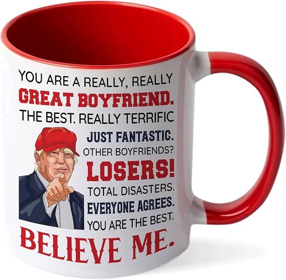 Valentine Gift for Boyfriend from Girlfriend, Couple Gifts, Christmas, Anniversary, Birthday Gift for Boyfriend, Ideal for Him, Ceramic Mug 110z