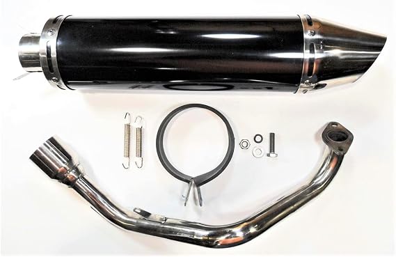 Scooter High Performance Exhaust - Black, for the Vitacci Viper 150cc