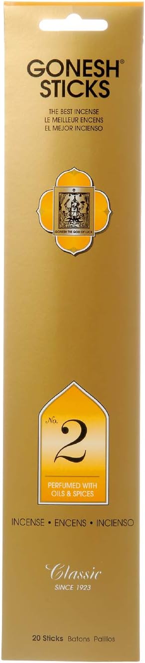 Gonesh GOST02 No.2 Perfumed with Oils & Spices Incense Sticks