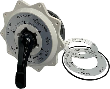 270067 2-Inch Top Valve Assembly Replacement Hiflow Top and Side Mount Pool/Spa Multiport Valve